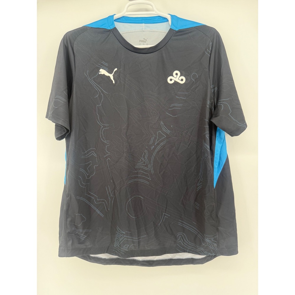 Puma Cloud9 XXL‎ Men's Active Shirt Topographic Pattern Gamer Jersey esports